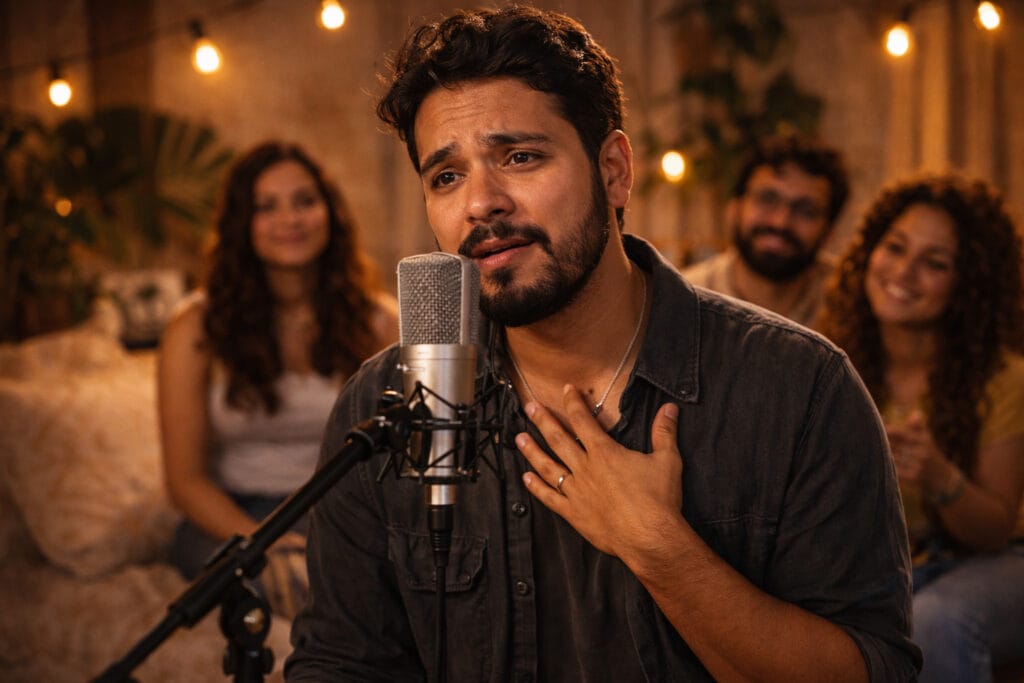 miedo al juicio al cantar frente a otras personas