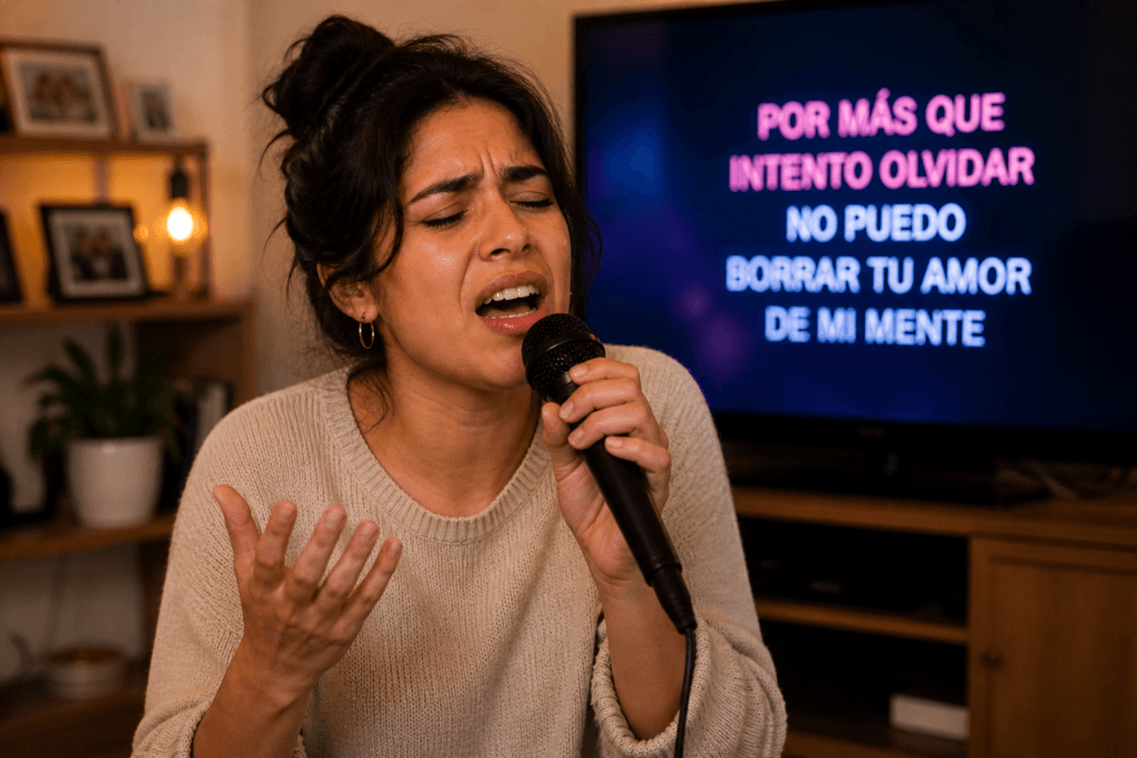 persona cree que es desafinada